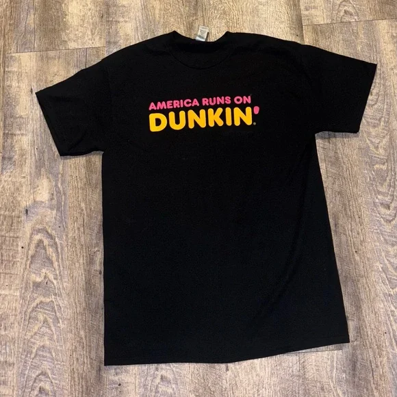 Gildan Shirts Dunkin Donuts America Runs On Dunkin T Shirt